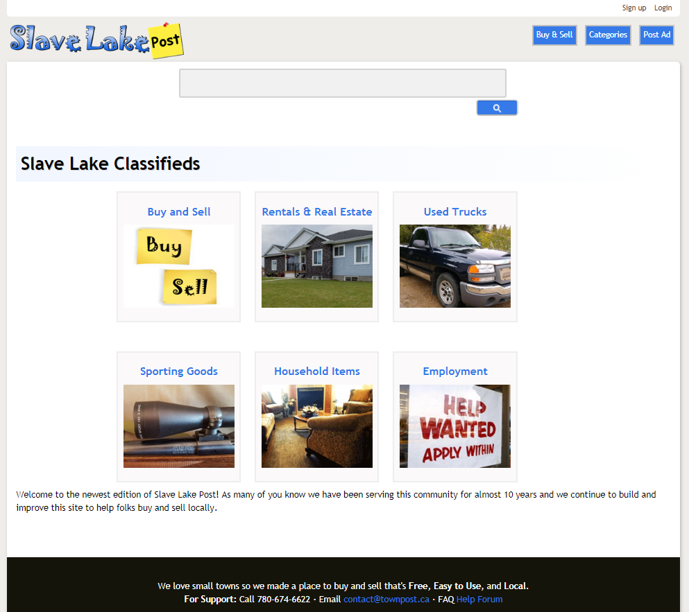 Slave Lake Marketplace Screenshot